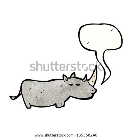 Cartoon Rhinoceros Stock Photo 135568240 : Shutterstock