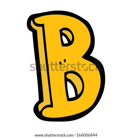 Cartoon Letter B Stock Vector Illustration 166006844 : Shutterstock