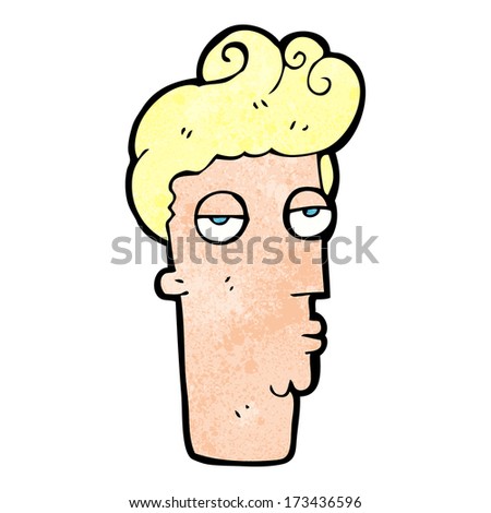 Cartoon Bored Man'S Face Stock Vector Illustration 173436596 : Shutterstock