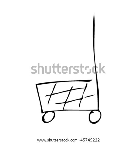 Shopping Trolley Vector