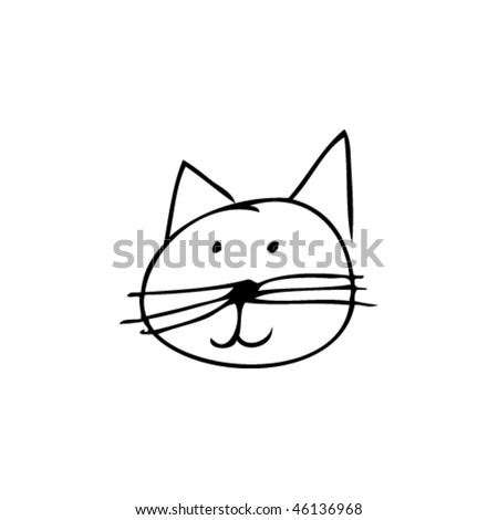 cat face drawing