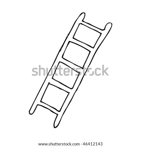 Child'S Drawing Of A Ladder Stock Vector Illustration 46412143