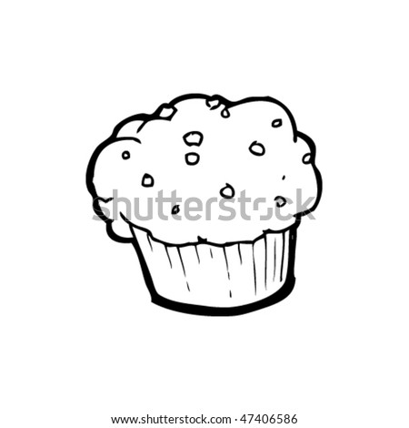 Drawing Of A Muffin Stock Vector Illustration 47406586 : Shutterstock