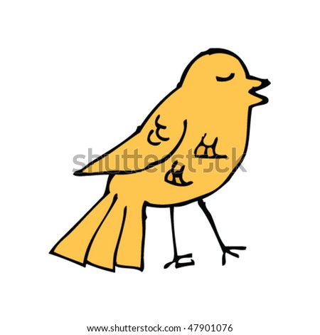 Bird Drawing Stock Vector Illustration 47901076 : Shutterstock