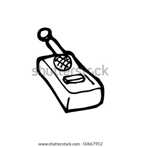 QUIRKY Drawing Of A Walkie-Talkie Stock Vector 50667952 : Shutterstock