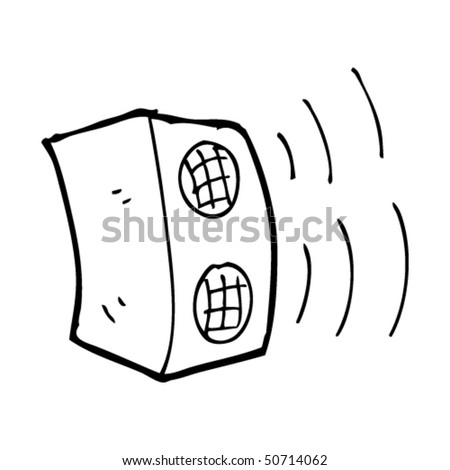 Quirky Drawing Of A Speaker Stock Vector Illustration 50714062