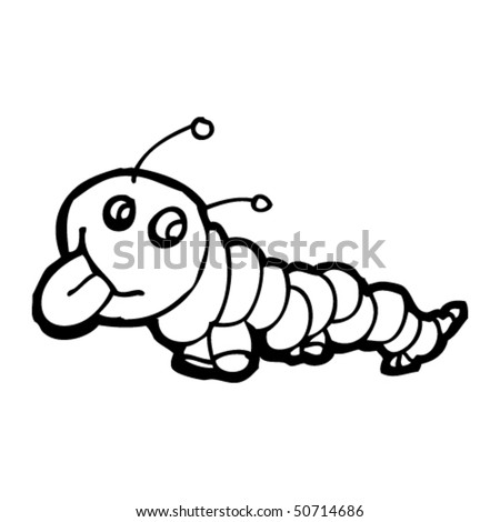 black and white caterpillar clip art. cute caterpillar clip art