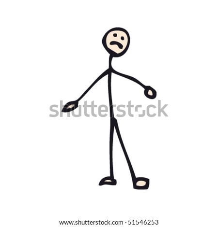 Stick Figure Unhappy