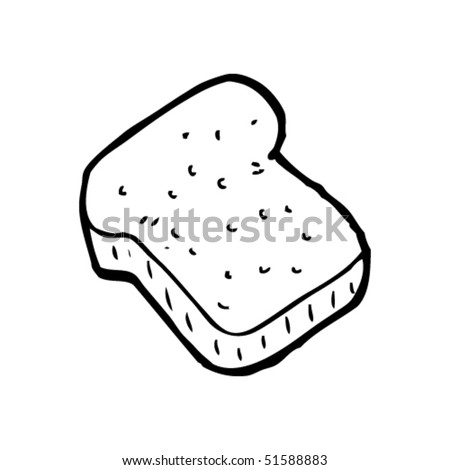 Quirky Drawing Of Toast Stock Vector Illustration 51588883 : Shutterstock