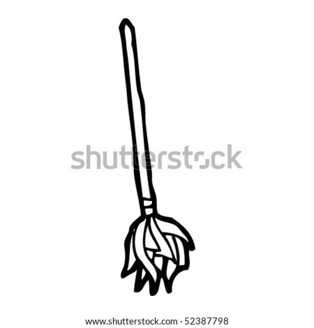 Quirky Drawing Of A Mop Stock Vector Illustration 52387798 : Shutterstock