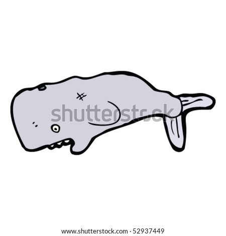 sperm whale cartoon. stock vector : sperm whale