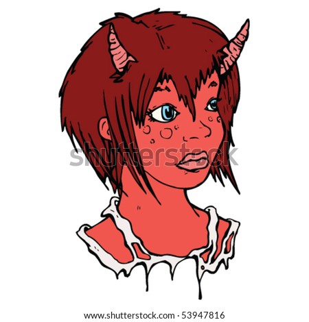girl devil cartoon