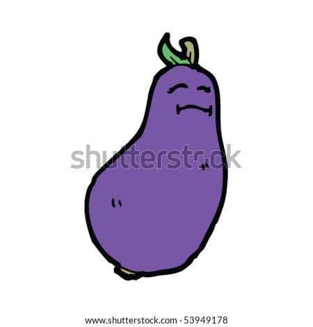 aubergine cartoon