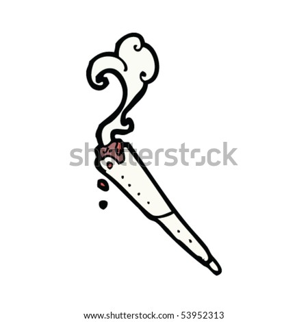 Logo Vector on Marijuana Joint Cartoon Stock Vector 53952313   Shutterstock