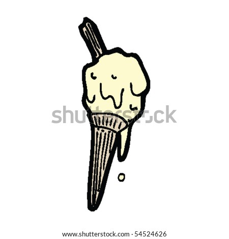 melting ice cream drawing