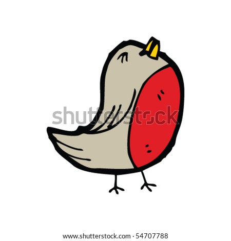 Robin Cartoon Stock Vector Illustration 54707788 : Shutterstock