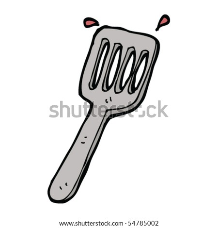 stock vector : spatula cartoon
