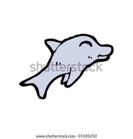 Dolphin Cartoon Stock Vector Illustration 55185250 : Shutterstock