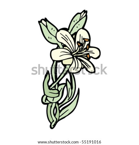 Wildflower Drawing Stock Vector Illustration 55191016 : Shutterstock