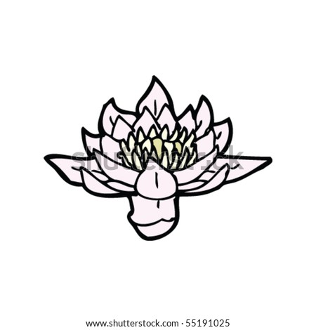 stock vector lily drawing