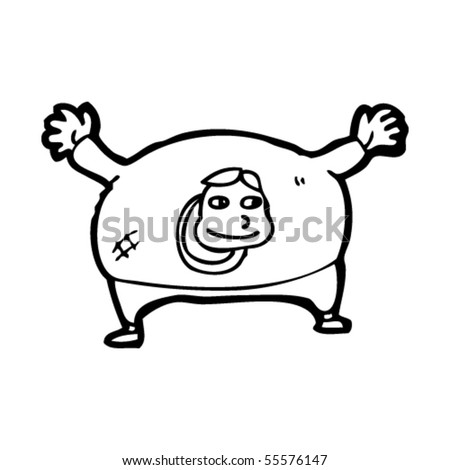 fat man cartoon. stock vector : fat man cartoon
