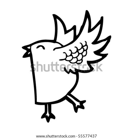 Happy Bird Cartoon Stock Vector Illustration 55577437 : Shutterstock