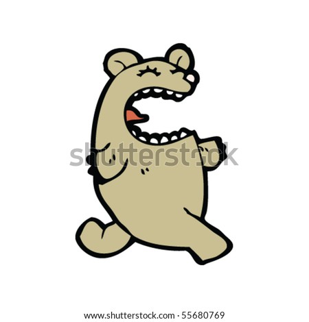 running bear cartoon