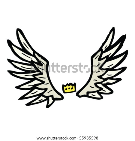 Wings Cartoon Stock Vector Illustration 55935598 : Shutterstock