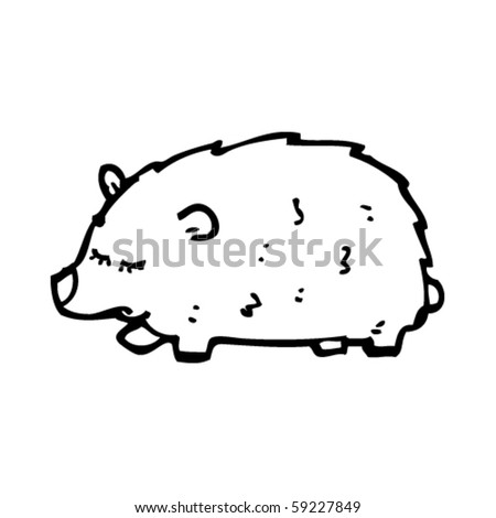 Wombat Cartoon Stock Vector Illustration 59227849 : Shutterstock