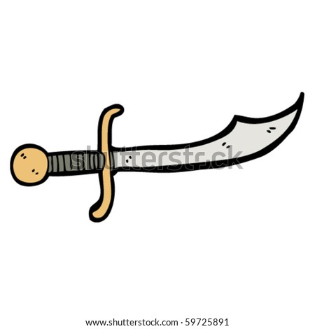 a cartoon sword
