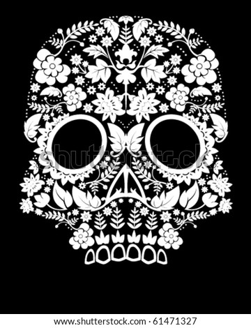 day of dead skull. stock vector : Day of the dead