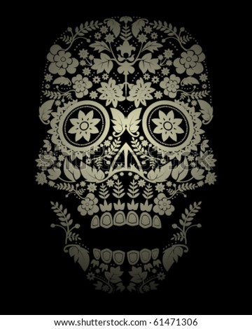 day of dead skull. stock vector : Day of the dead