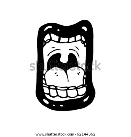 Cartoon Mouth Screaming