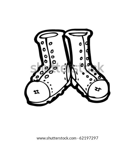 cowboy boots cartoon. stock vector : oots cartoon