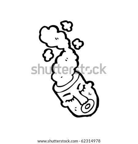 Smoking Brain Head Cartoon Stock Vector Illustration 62314978 