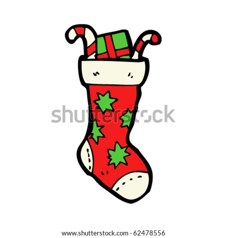 Christmas Stockings on Full Christmas Stocking Cartoon Stock Vector 62478556   Shutterstock