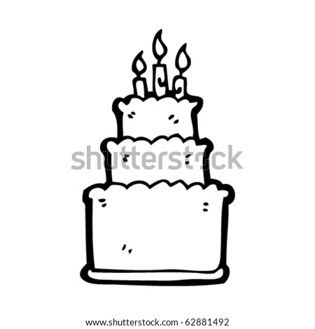 birthday cake cartoon. stock vector : irthday cake