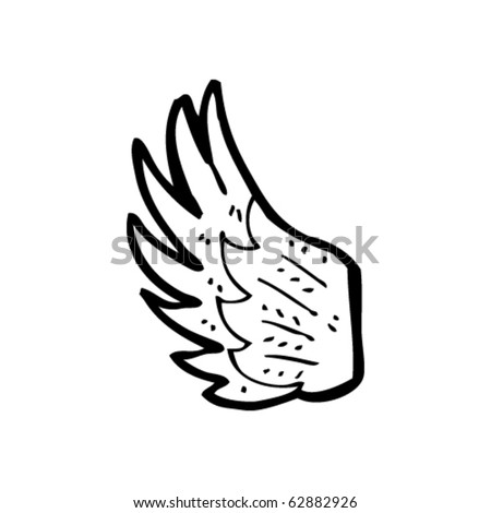 stock vector angel wing cartoon