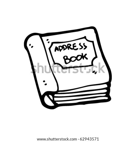 address book cartoon