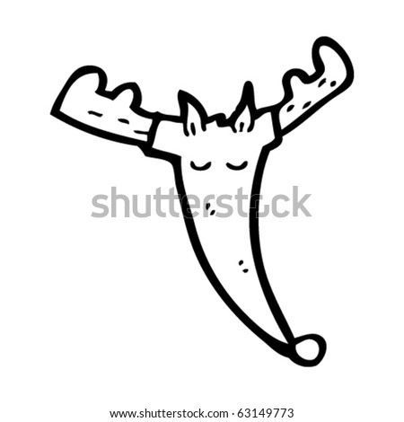 Reindeer Face Cartoon Stock Vector Illustration 63149773 : Shutterstock