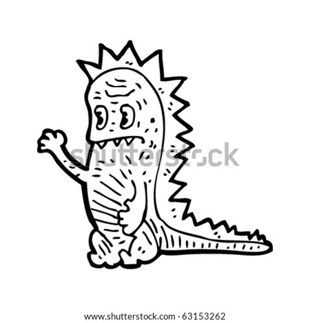 ugly person cartoon. stock vector : ugly monster