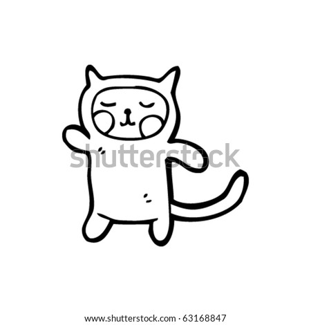 Cute Animated Cats on Cute Cat Cartoon Cartoon Stock Vector 63168847   Shutterstock