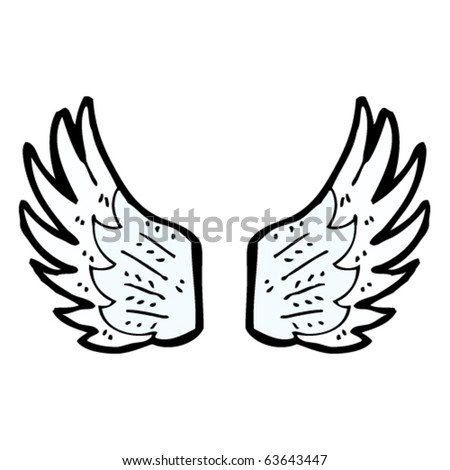 stock vector angel wings