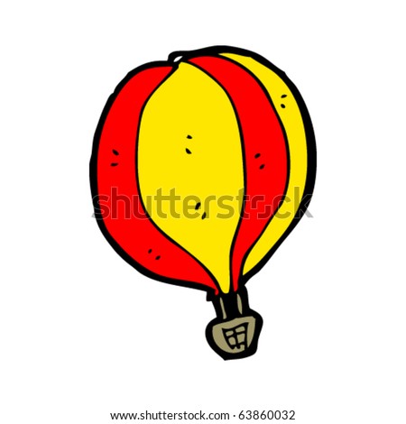 Hot Air Balloon Cartoon. stock vector : hot air balloon