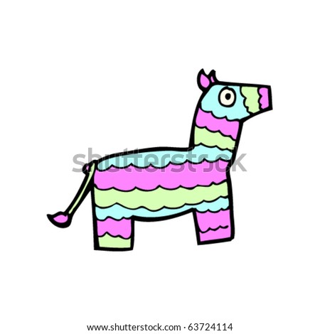 Pinata Cartoon Stock Vector 63724114 : Shutterstock