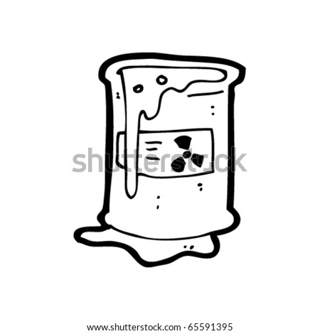 Toxic Waste Cartoon Stock Vector Illustration 65591395 : Shutterstock