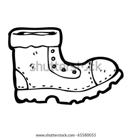 cowboy boots cartoon. vector : work oot cartoon