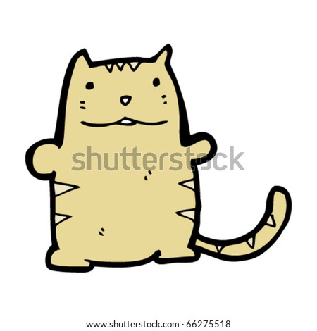 Fat Cat Cartoon Character. stock vector : fat cat cartoon