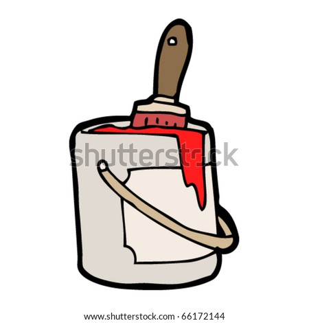 paint can cartoon