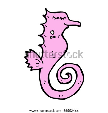 cartoon seahorse. vector : seahorse cartoon